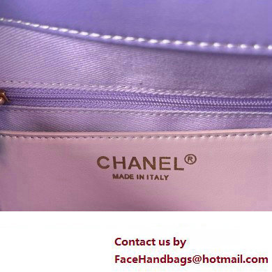 Chanel Gradient Calfskin  &  Gold-Tone Metal Large Hobo Bag AS4632 Purple 2024